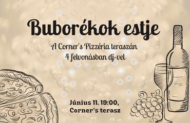 Corners's Pub Budapest - Buborékok estje a Corner´s Pizzéria teraszán