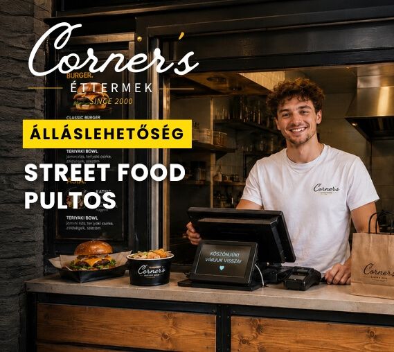 Corners's Pub Budapest - Street food pultost keresünk a Corner’s csapatába