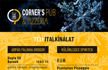 Corners's Pub Budapest - Téli étel és italkínálat